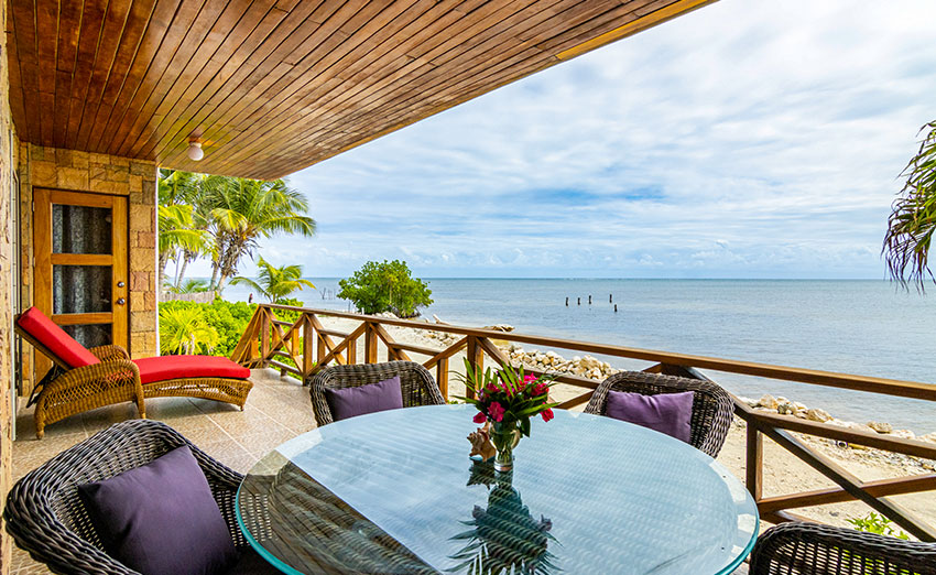 2 Bedroom Beachfront Condo at Captain Morgan's Retreat in Belize